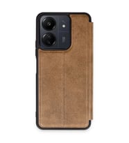 Xiaomi Redmi 13c Kılıf Flip Cover - Taba