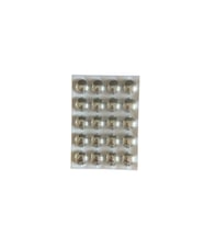 BIJON KAPAGI DUZ 17 MM KROM 20 SET