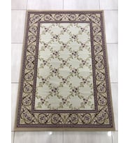 Saray Halı Tifanny 10106 Krem-2 125X180 Kırmızı 2,25 M2 Halı