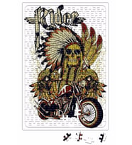 Motocicleta E Cranio Puzzle 240 Parça Yapboz