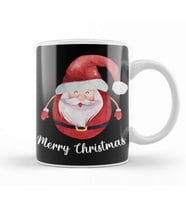 Yılbaşı Yeni Yıl Konseptli Merry Christmas Santa Kupa Bardak Porselen