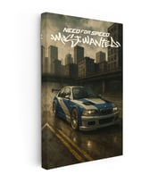 Kanvas Tablo BMW M3 GTR Most Wanted Oyun Temalı BMW Tablosu Ev Ofis Duvar Dekoru