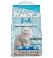 Free Max Fresh Kokulu Beyaz Bentonit Kedi Kumu 10Lt