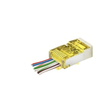 Cat6E Ez Rj45 Metal Konnektör 100 Adet Plastik Kutu - Sarı ND2416