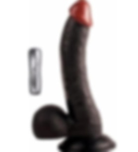 River World 22 cm'lik Gerçekçi Pe nis Titreşimli Siyahi