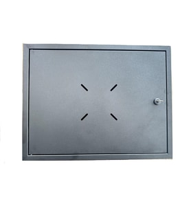 RBOX Metal Pano Siyah Kilitli Kayıt Cihazı Panosu