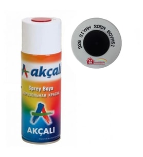 Akçalı Sprey Boya 400 Ml 926 Siyah Soba Boyası