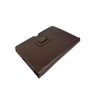 Acer Iconia Tab A700 ile Uyumlu Standlı Deri Kılıf Kahverengi Renk