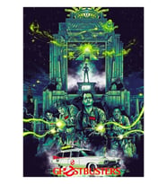 Ghostbuster Yeşil Poster Tablo Ahşap Poster Dekoratif