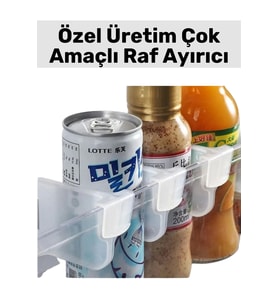 Yüksek Kaliteli Kompakt Dayanıklı Plastik Buzdolabı Kilim Dolap İçi Çok Amaçlı Raf Ayırıcı 10 Adet