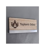 Klasik Mdf Serisi Toplantı Odası Kapı İsimliği