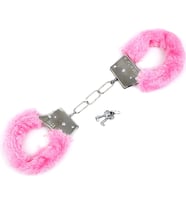 Peluşlu Metal Fantezi Kelepçe Pembe