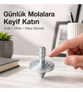 Stres giderici metal Topaç, odaklanma için el oyuncağı, Siyah, Gümüş, Bakır, Altın renk spinner