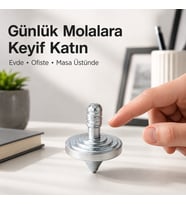 Stres giderici metal Topaç, odaklanma için el oyuncağı, Siyah, Gümüş, Bakır, Altın renk spinner