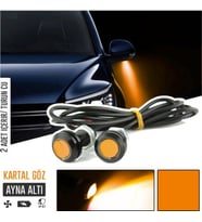 Kartal Göz Led Ayna Altı Led Eagle Eye Civatalı Turuncu Renk 18mm