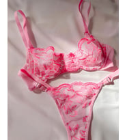 La Linaa Cindy Pembe Kadın Tangalı Bralet Takım