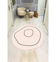Dijital Baskı Modern Kaymaz Taban Halı H0404