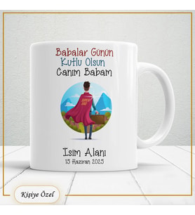Babalar Günü Hediyesi – Kişiye Özel Kupa Bardak-baba68
