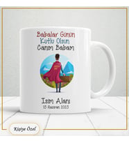 Babalar Günü Hediyesi – Kişiye Özel Kupa Bardak-baba68