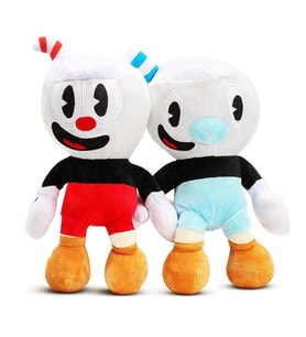 İthal Kumaş Fincan Kafalar Cuphead ve Mugman 2’li Figür Peluş Oyuncak Oyun & Uyku Arkadaşı 25 cm.