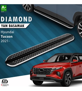 S-Dizayn Hyundai Tucson 4 Diamond Krom Yan Basamak 173 Cm 2021-2024