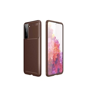 Samsung Galaxy S21 Uyumlu Kılıf Zore Negro Silikon Kapak (Kahverengi)