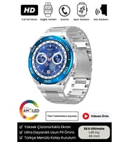 Yeni Nesil SK4 Ultimate Amoled HD Oval Ekran Spor Sağlık Sensörlü IOS Android Uyumlu Akıllı Saat