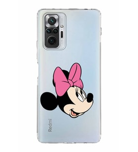 Xiaomi Redmi Note 10 Pro 4G  Kamera Korumalı Kapak Minnie Mouse Tasarımlı Şeffaf  Kılıf