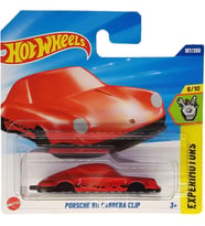 Hot Wheels Porsche 911 Carrera Clip Jbb12 Experimotors 6/10 Short Card Kırmızı Anahtarlık Porsche Li