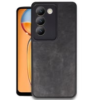 Newface Vivo V30 Lite 4G Kılıf Aras Deri Kapak - Siyah
