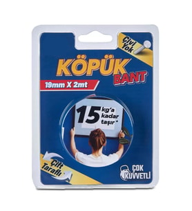 Solvent Akrilik Köpük Montaj Bandı - Mavi