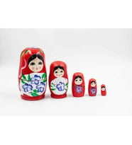 AHŞAP 5Lİ MATRUŞKA BEBEK