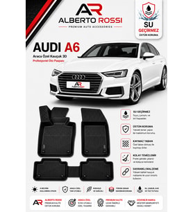 AUDI A6 E-TRON 2025 - 2026 Araca Özel Kauçuk 3D Profesyonel Oto Paspası