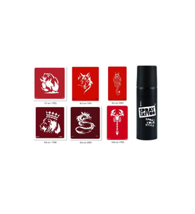 Kurt Kral Spray Tattoo Geçici Sprey Dövme Seti