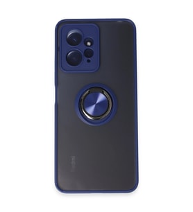 Xiaomi Redmi Note 12 4g Kılıf Montreal Yüzüklü Silikon Kapak - Lacivert