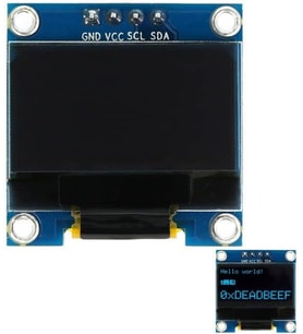 OLED 0.96 inç 128x64 Piksel Ekran Modülü - Mavi