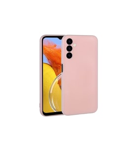 Samsung Galaxy M14 Uyumlu Kılıf Zore Premier Silikon Kapak (Rose Gold Altın)
