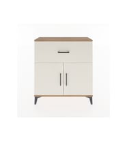 Arges Şifonyer Tek Raflı Tek Çekmeceli 2 Kapaklı 88x30x96 Çam-Aytaşı