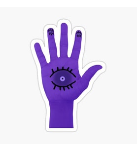 18cm Nazar Boncuğu Sticker Araba Duvar  Yapıştırma Etiket Mf9