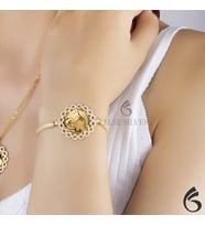 Else Silver Sonsuzluk Çerçeveli Tuğralı Gümüş Bileklik