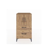 Hyperion Komodin 2 Raflı 2 Çekmeceli 2 Kapaklı 60x44x106 Çam-Çam