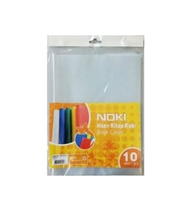 Noki Hazır Yapışkanlı Kitap Kabı Şeffaf 10lu