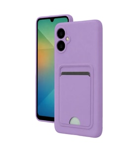 Mey İthalat® Samsung Galaxy A07 4G Kelvin Kartvizitli Silikon - Lila
