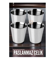 ModaCar 24 ADET Çelik Bardak Seti 4 Adet Fazio Giacinto Design 719313