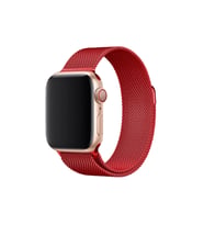Apple Watch 38mm Metal Mıknatıslı Kordon - Kırmızı