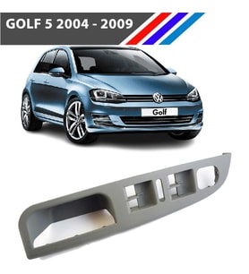 Golf 5 - Jetta Kapı Düğme Çerçevesi - Sol - Gri