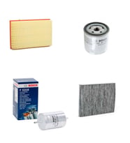 Bosch Filtre Bakım Seti Volkswagen Golf 4 1.6 Benzin AZD BCB Motor 105 Beygir 1998-2003 Hava + Yağ F + Yakıt F. + Polen Bosch