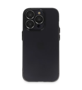 Northcity iPhone 13 Pro Max ile Uyumlu Lens Silikon Kılıf - Siyah, Darbe ve Çizik Koruması