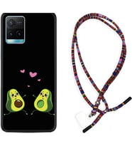 Vivo Y11S Y21S Y20 Y20S Y70 Kılıf Boyun Asklı Rasta Silikon Aşık Avokadolar 1642