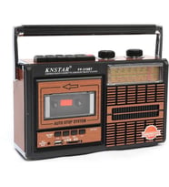 Knstar FP-319BT Nostaljik Bluetooth'lu Kaset Çalar + Usb+Sd+Fm Radyo